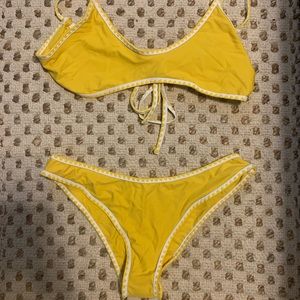 Yellow boho bikini. 💛